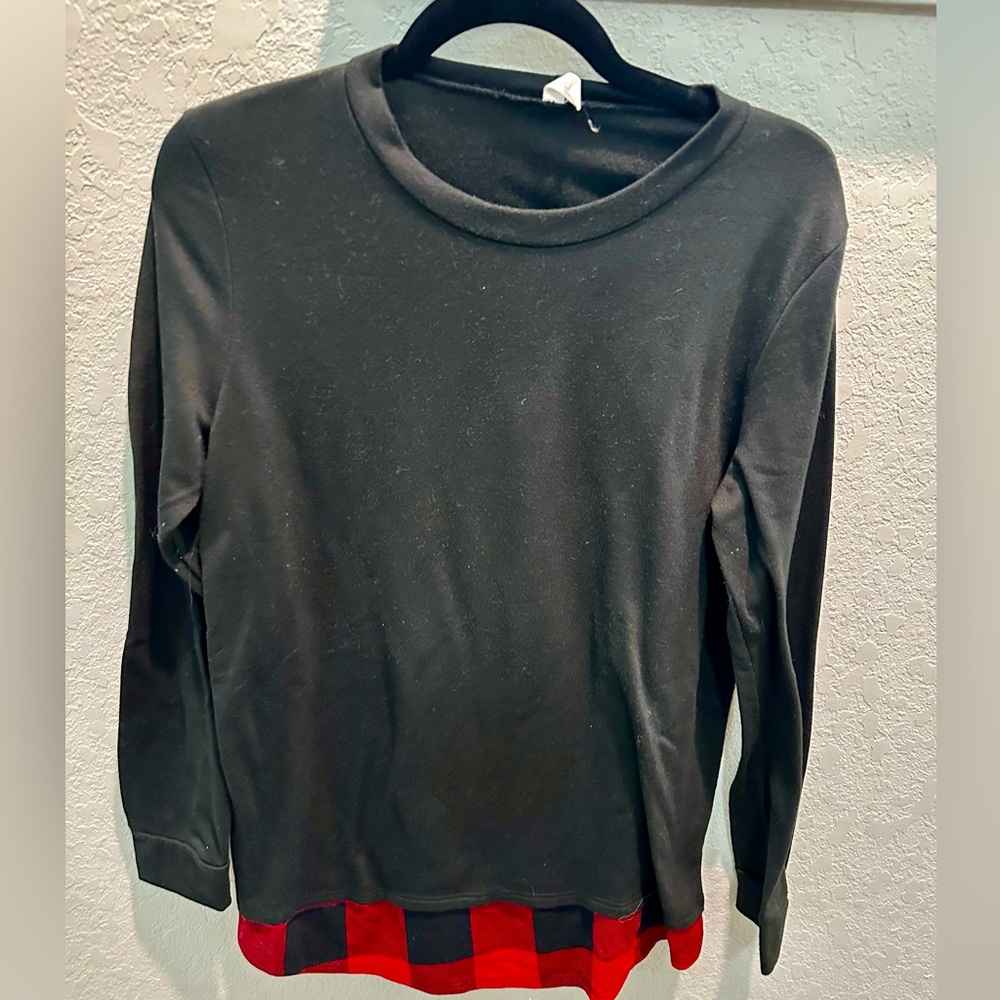 Buffalo Plaid Black Long Sleeve